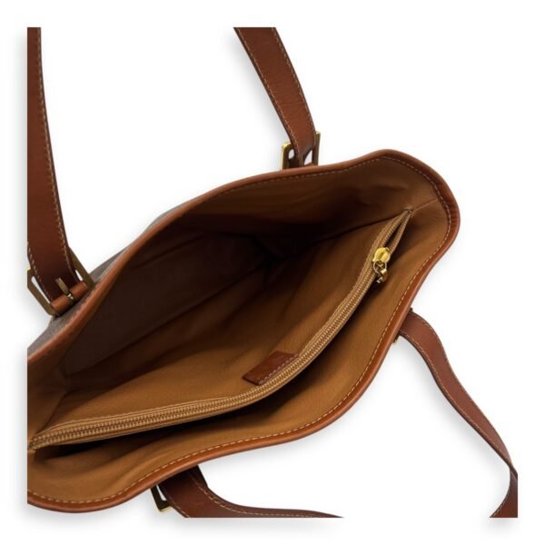 Macadam Tote Bag Brown in Coated Canvas, Gold hardware - Image 9