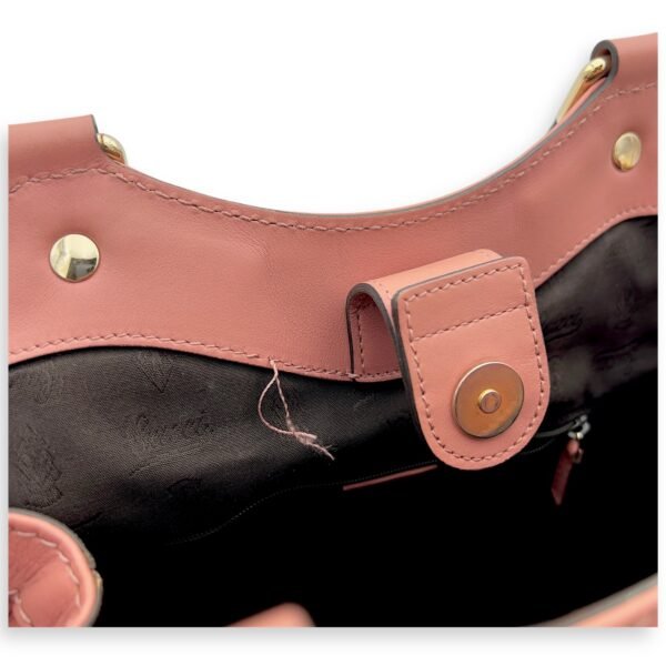 GG Top Handle Bag Pink in Calfskin, Silver hardware - Image 9