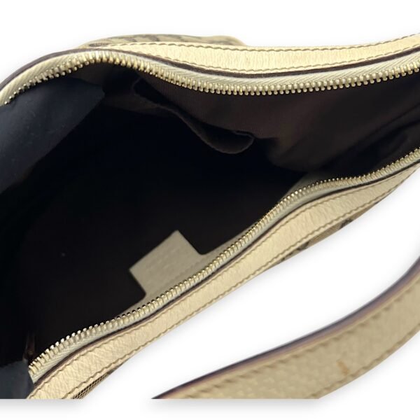 GG Shoulder Bag Brown in Canvas, Gold hardware - Image 9