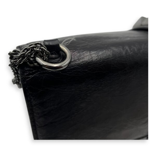 Glamlock Black Shoulder Bag in Calfskin, So Black hardware - Image 9