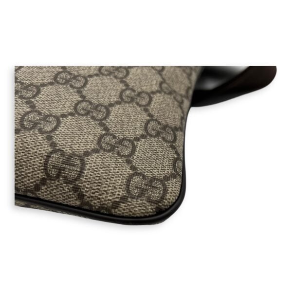 GG Supreme Crossbody Bag Brown in Monogram Coated Canvas, Gold hardware - Image 9