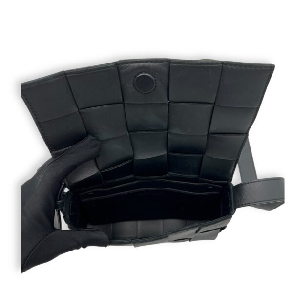 Cassette Black Crossbody Bag in Lambskin - Image 8
