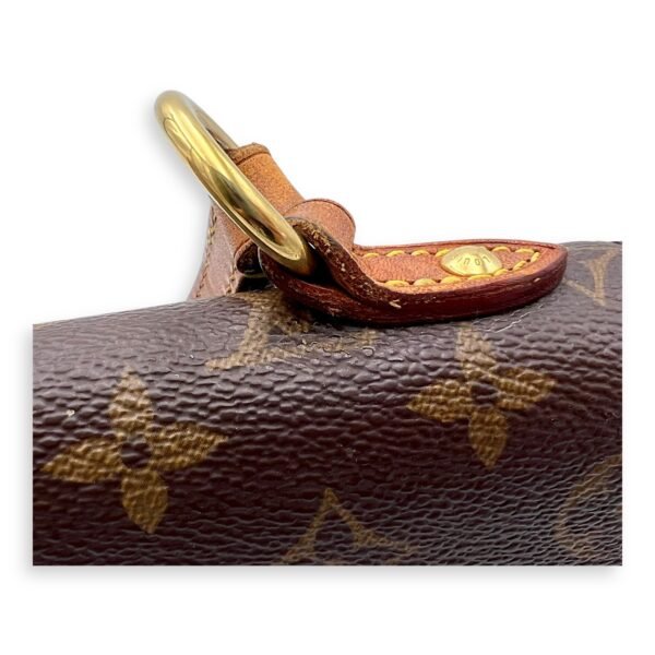 Cluny Top Handle Bag MM Brown in Monogram Coated Canvas, Gold hardware - Image 9