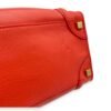 Luggage Top Handle Bag Micro Red in Calfskin, Gold hardware - Image 9