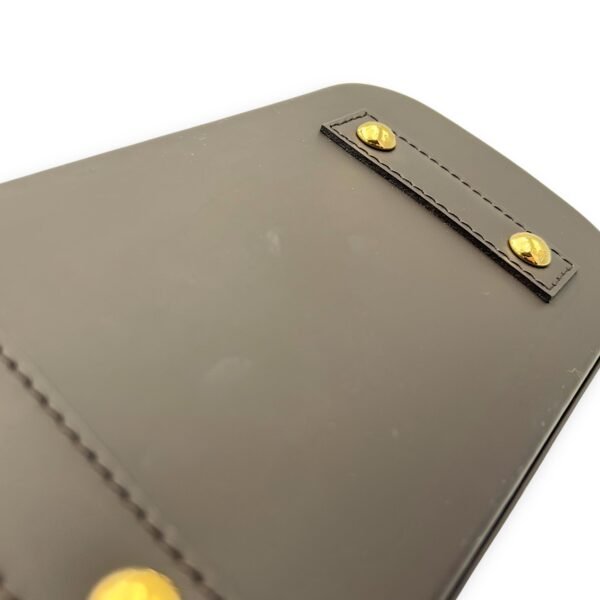 Alma Top Handle Bag BB Brown in Coated Canvas, Gold hardware - Image 9
