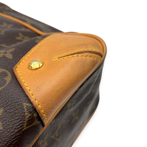 Estrela GM Brown Shoulder Bag in Monogram Coated Canvas, Gold hardware - Image 9