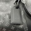Keepall Bandouliere 45 Monogram Eclipse Duffle Bag in Coated Canvas, Silver hardware - Image 9