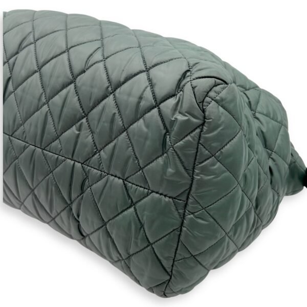 Coco Cocoon Top handle bag in Nylon, Silver Hardware - Image 5