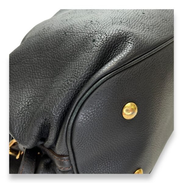 Mahina Top Handle Bag Black in Calfskin, Gold hardware - Image 10