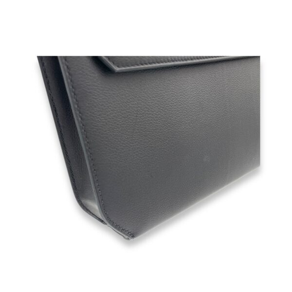 Kelly Depeches Black in Calfskin, Gold hardware - Image 10