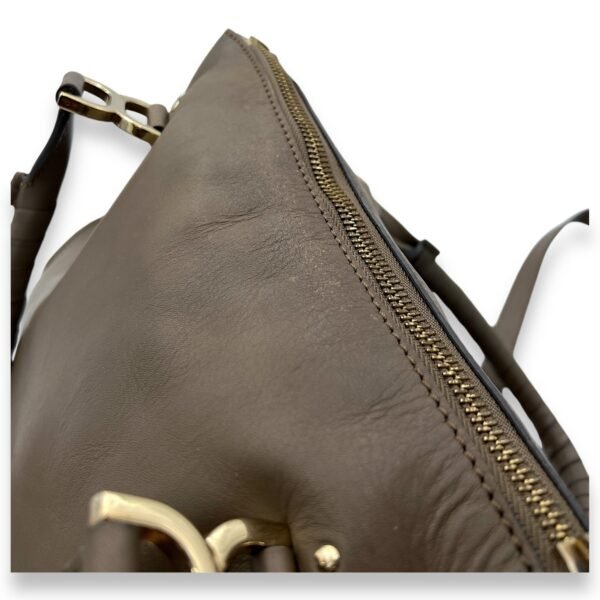 Marcie Shoulder Bag Grey in Calfskin, Light Gold hardware - Image 9