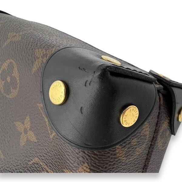 Malle Souple  Crossbody Bag Brown in Monogram Coated Canvas, Gold hardware - Image 10