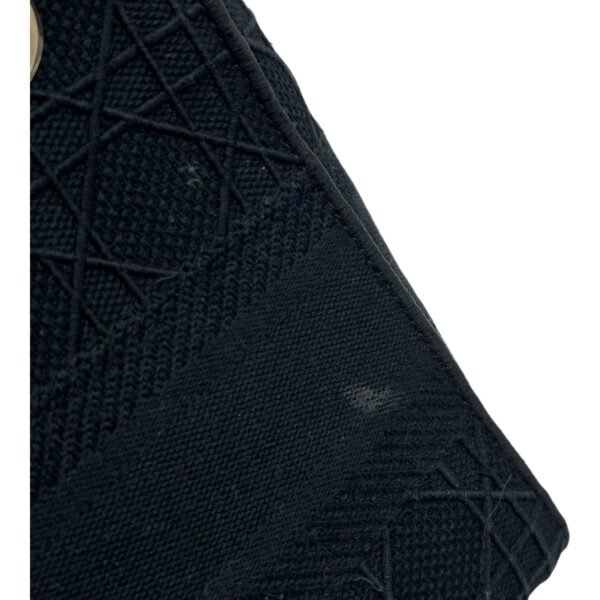 Lady D-Lite Medium Black Top Handle Bag in Canvas, Gold hardware - Image 10