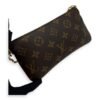 Milla Pouch MM Brown in Monogram Coated Canvas, Gold hardware - Image 10