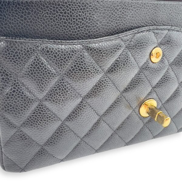 Classic Shoulder Bag Black in Caviar Leather, Gold hardware - Image 10