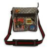Courrier Beige Messenger bag in Coated Canvas, Gold hardware - Image 12