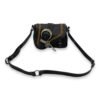 Gaucho Black Crossbody Bag in Calfskin, Ruthenium hardware - Image 13