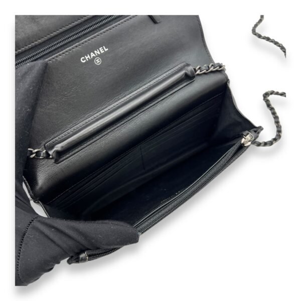 Boy Wallet On Chain Black in Lambskin, Ruthenium hardware - Image 10