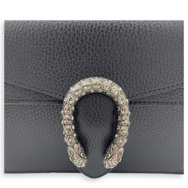 Dionysus Mini Black Crossbody Bag in Calfskin, Ruthenium hardware - Image 8