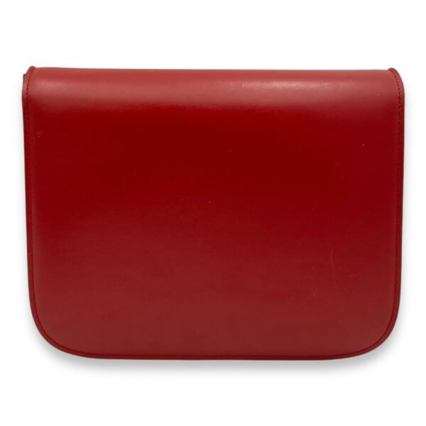 Box Medium Red Shoulder Bag in Calfskin, Gold hardware - Image 2