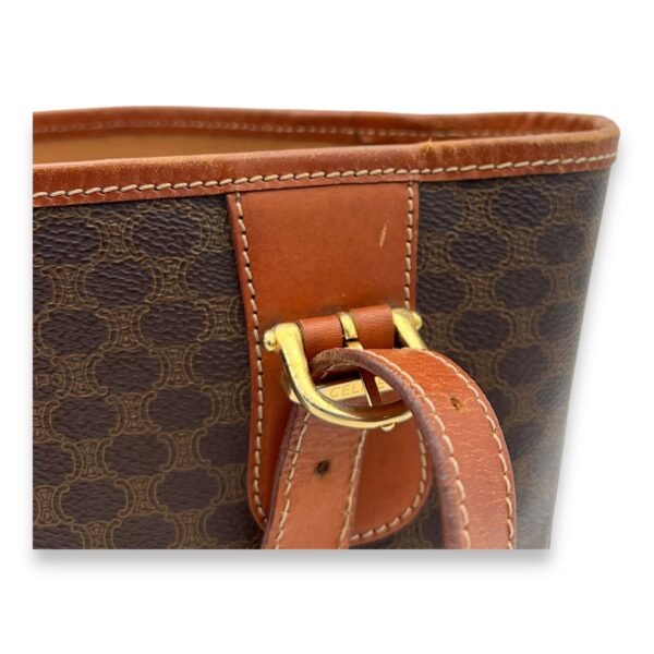 Macadam Tote Bag Brown in Coated Canvas, Gold hardware - Image 8