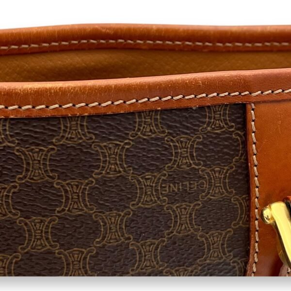 Macadam Tote Bag Brown in Coated Canvas, Gold hardware - Image 10