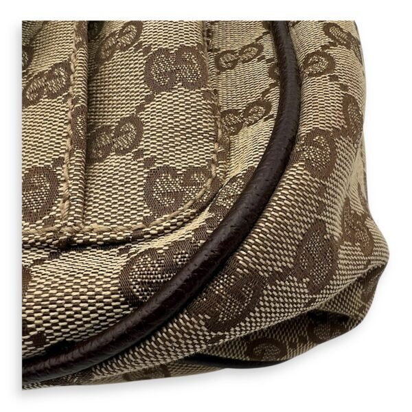 GG Canvas Brown Messenger in Jacquard, Silver hardware - Image 10