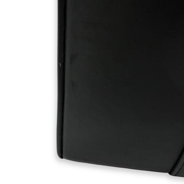 boston Top Handle Bag Black in Calfskin, Gold hardware - Image 10