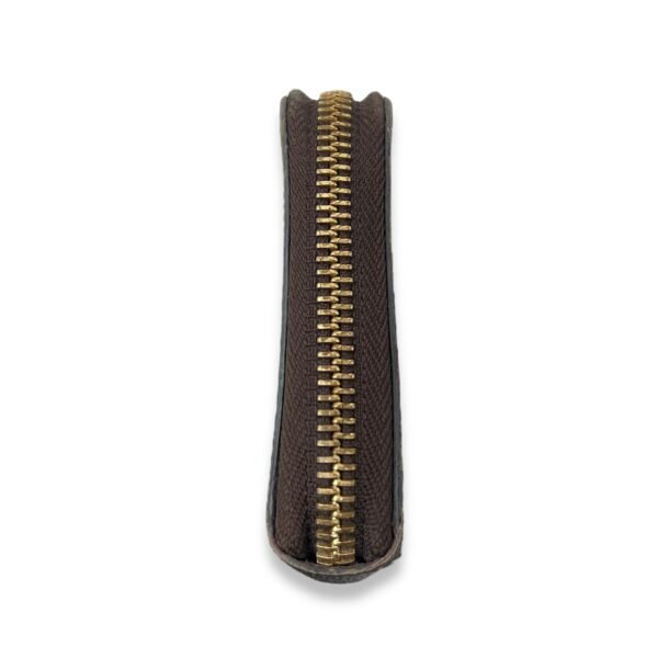 Clemence Wallet Brown in Monogram Coated Canvas, Gold hardware - Image 3
