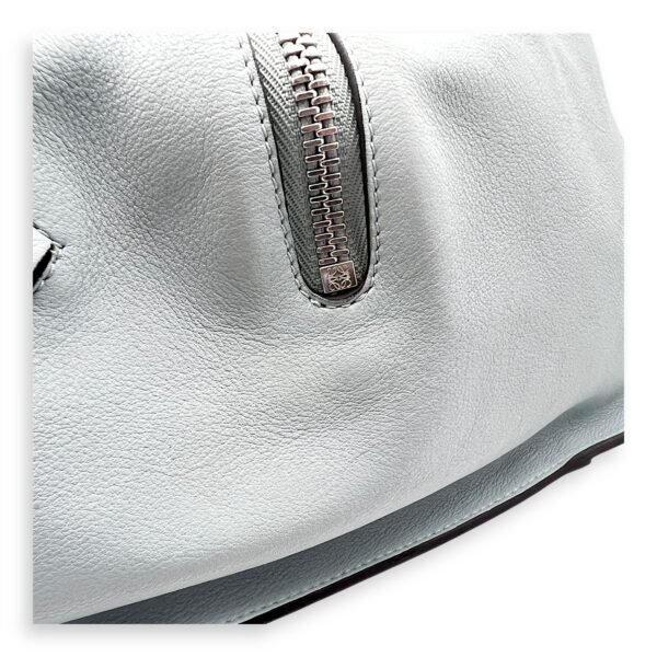 Hammock Medium Blue Top Handle Bag in Calfskin, Silver hardware - Image 10
