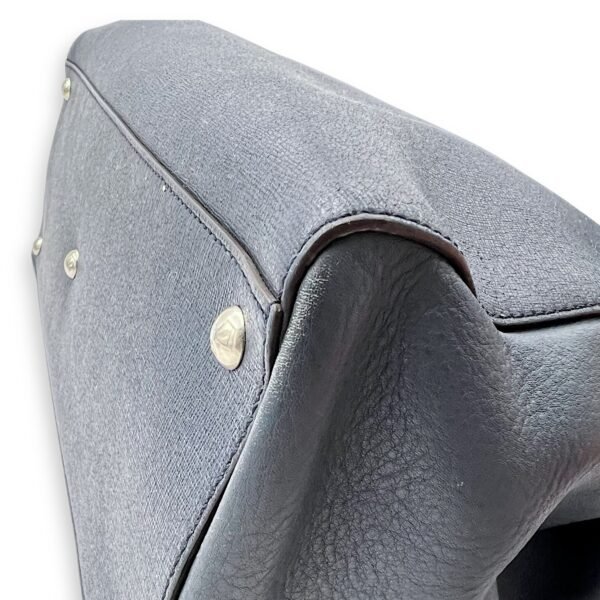 2Jours Blue Top Handle Bag in Calfskin, Silver hardware - Image 10