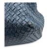 Intrecciato Shoulder Bag Blue in Lambskin, Ruthenium hardware - Image 10
