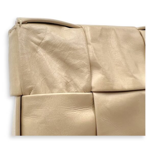 Cassette Crossbody Bag Beige in Calfskin, Silver hardware - Image 10
