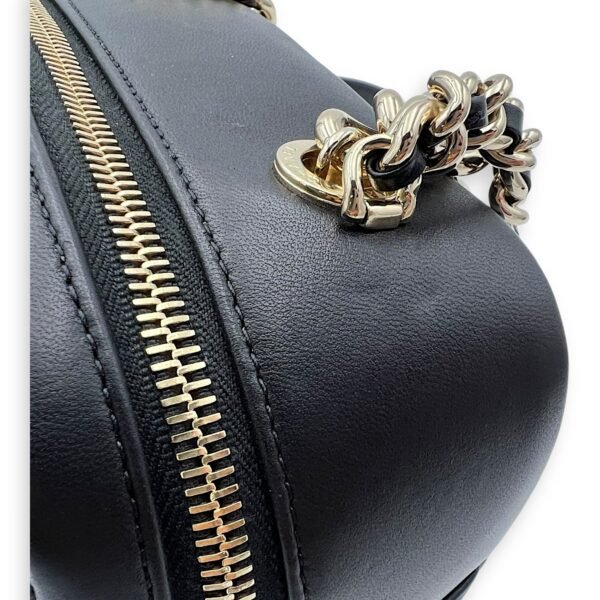 CC Camera Studded Black Shoulder Bag in Lambskin, Gold hardware - Image 9