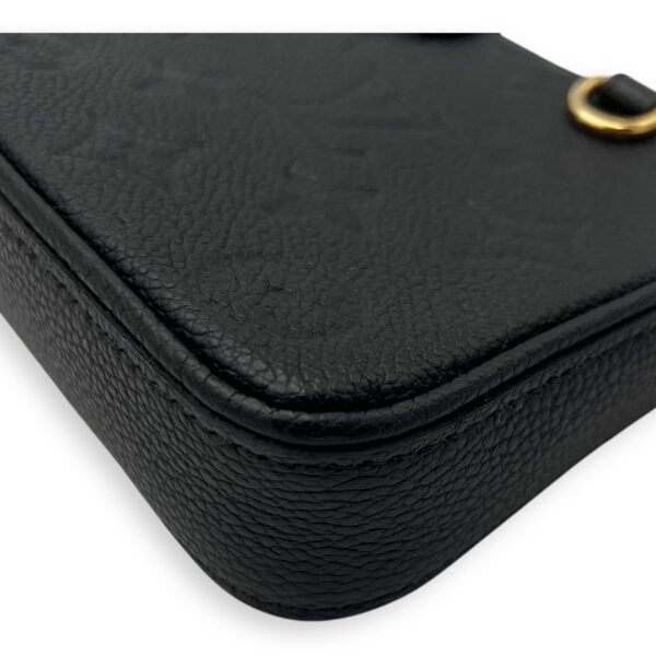 Easy Pouch On Strap Crossbody Bag Black in Monogram Empreinte Leather, Gold hardware - Image 10