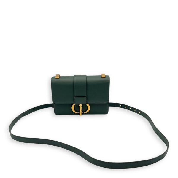 30 Montaigne Crossbody Bag Green in Calfskin, Gold hardware - Image 10