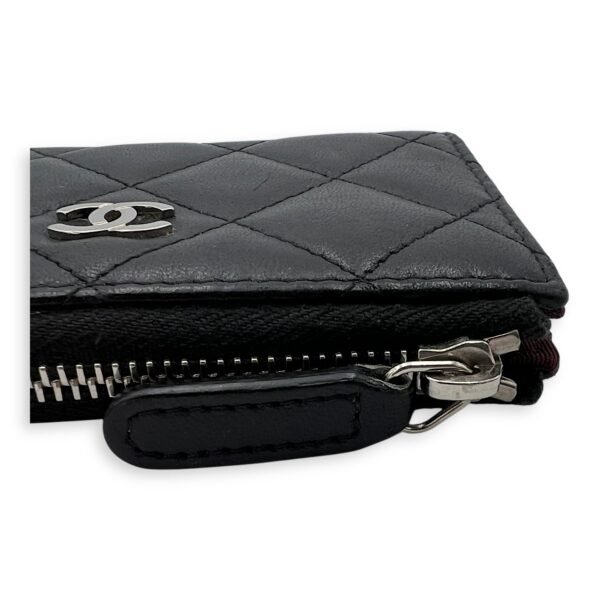 CC Wallet Black in Lambskin, Silver hardware - Image 10