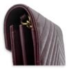 Cassandre Red Wallet On Chain in Calfskin, Gold hardware - Image 10