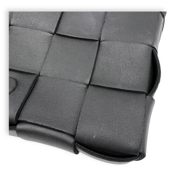 Cassette Black Crossbody Bag in Lambskin - Image 9