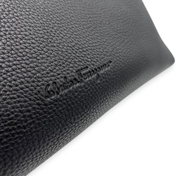 Hobo Shoulder Bag Black in Calfskin - Image 10
