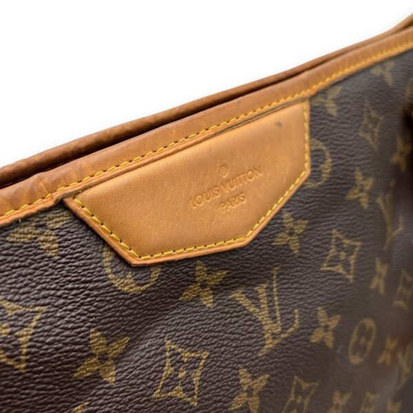 Estrela GM Brown Shoulder Bag in Monogram Coated Canvas, Gold hardware - Image 10