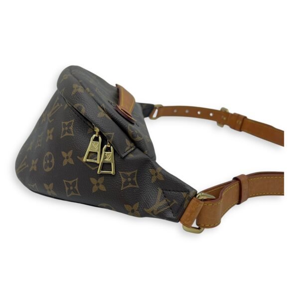 BumBag Belt Bag Brown in Monogram Coated Canvas, Gold hardware - Image 4