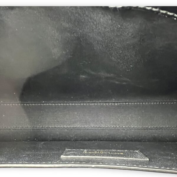 Manhattan Shoulder Bag Black in Crocodile Embossed Calfskin, Gold hardware - Image 11