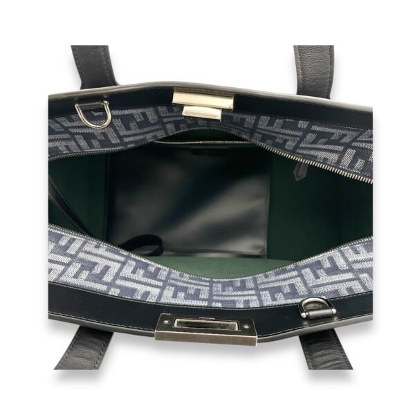 ISeeU Forty8 Top Handle Bag Blue in Denim, Silver hardware - Image 11