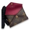 Kirigami Pouch Brown in Monogram Coated Canvas, Gold hardware - Image 11
