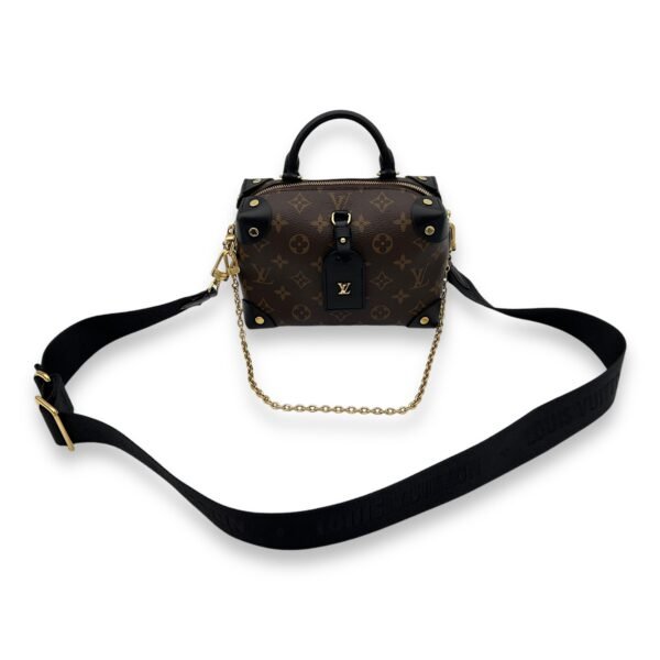 Malle Souple  Crossbody Bag Brown in Monogram Coated Canvas, Gold hardware - Image 11