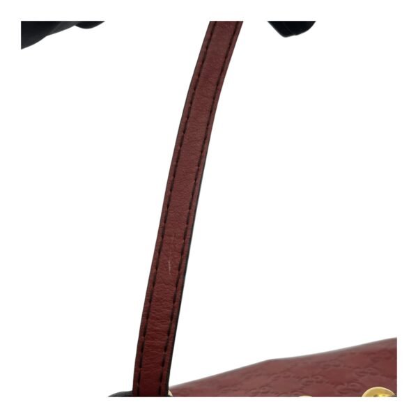 Babouska Tote Bag Red in Calfskin, Gold hardware - Image 11