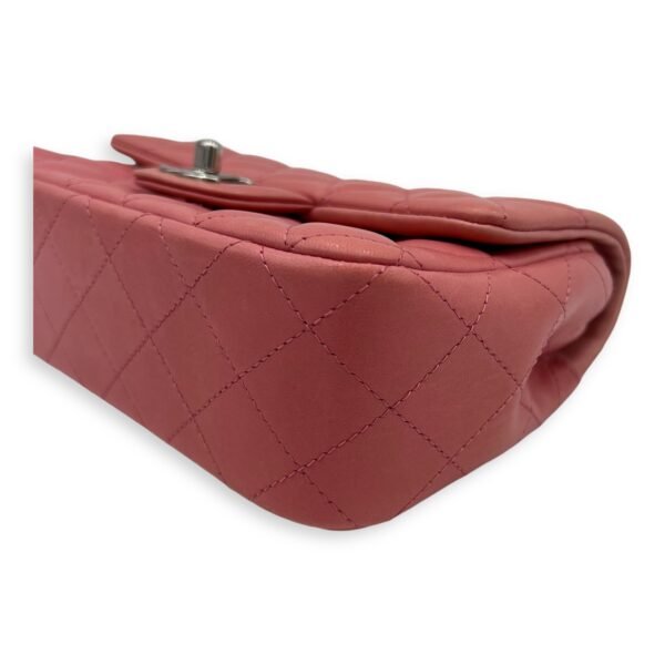 Classic Shoulder Bag Mini Rectangle Pink in Lambskin, Gold hardware - Image 12