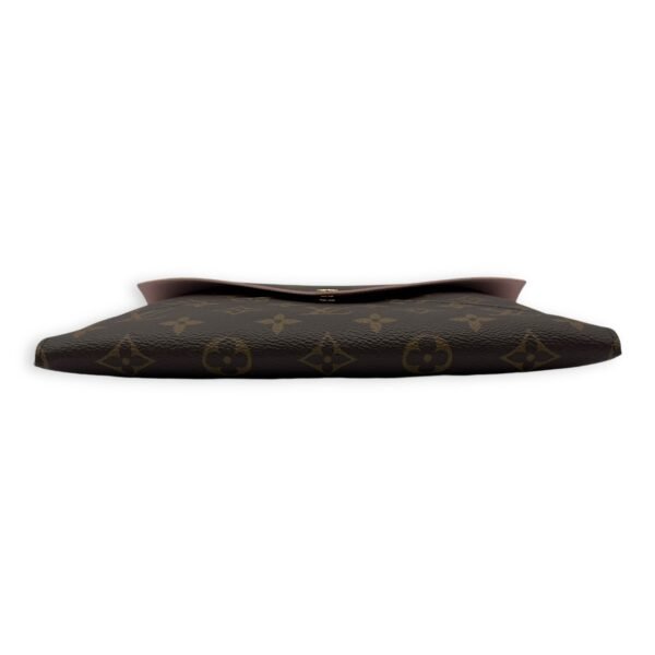 Kirigami Pouch Brown in Monogram Coated Canvas, Gold hardware - Image 5