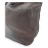 Logo Brown Top Handle Bag in Calfskin, Gold hardware - Image 11